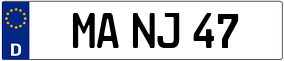 Trailer License Plate